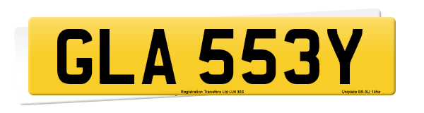 Registration number GLA 553Y
